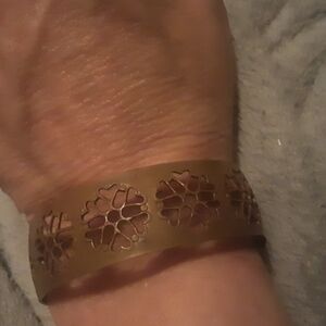 Artisan Filigree Flowers Copper Bracelet